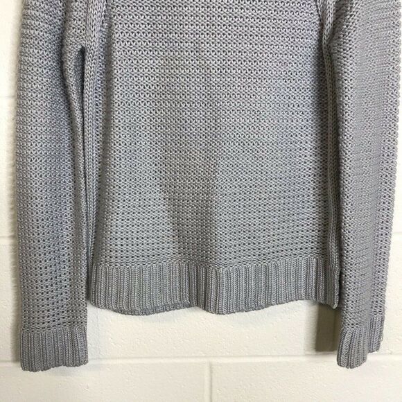 Banana Republic Womens Gray Knit Pullover Sweater Long Sleeve Round Neck Small - Picture 4 of 13